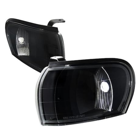 Spec-D Tuning LC-WRX97JM-RS Black Corner Lights For 95 To 01 Subaru Impreza; 7.5 X 6.75 X 9.25 In.